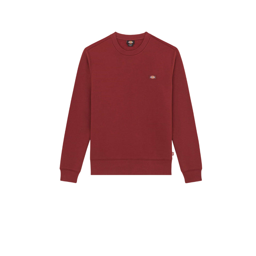 Dickies felpa girocollo da adulto Oakport bordeaux DK0A4XCEL161 - fronte