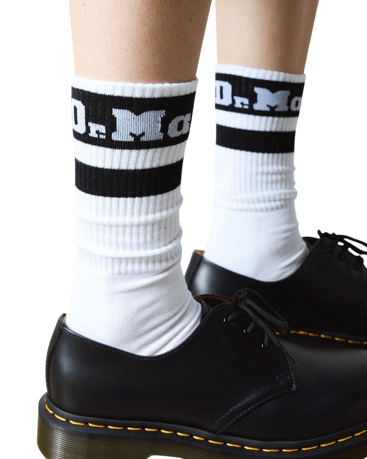 Dr. Martens Calzino Athletic Logo AC681104 Bianco – Comfort Iconico