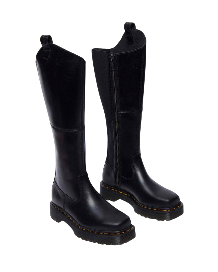 Dr. Martens – Stivale Donna Amaayah Hi 31947001 Nero | Eleganza Cavallerizza, Pelle Orleans Premium, Comfort Urban Bex Squared