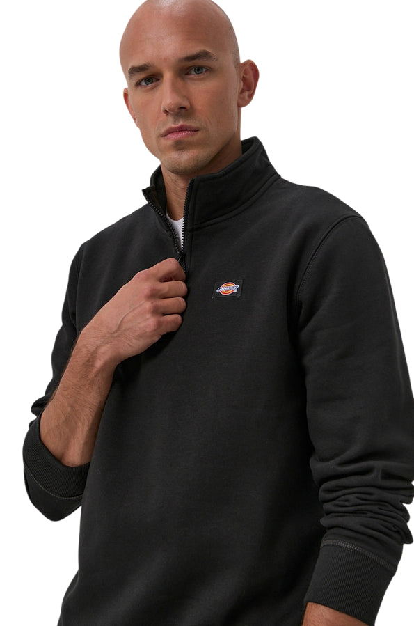 Dickies Felpa mezza zip da uomo Oakport Quartert DK0A4XD4BLK nero