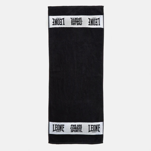 Asciugamano Palestra Leone AC915 Nero - Spugna Premium