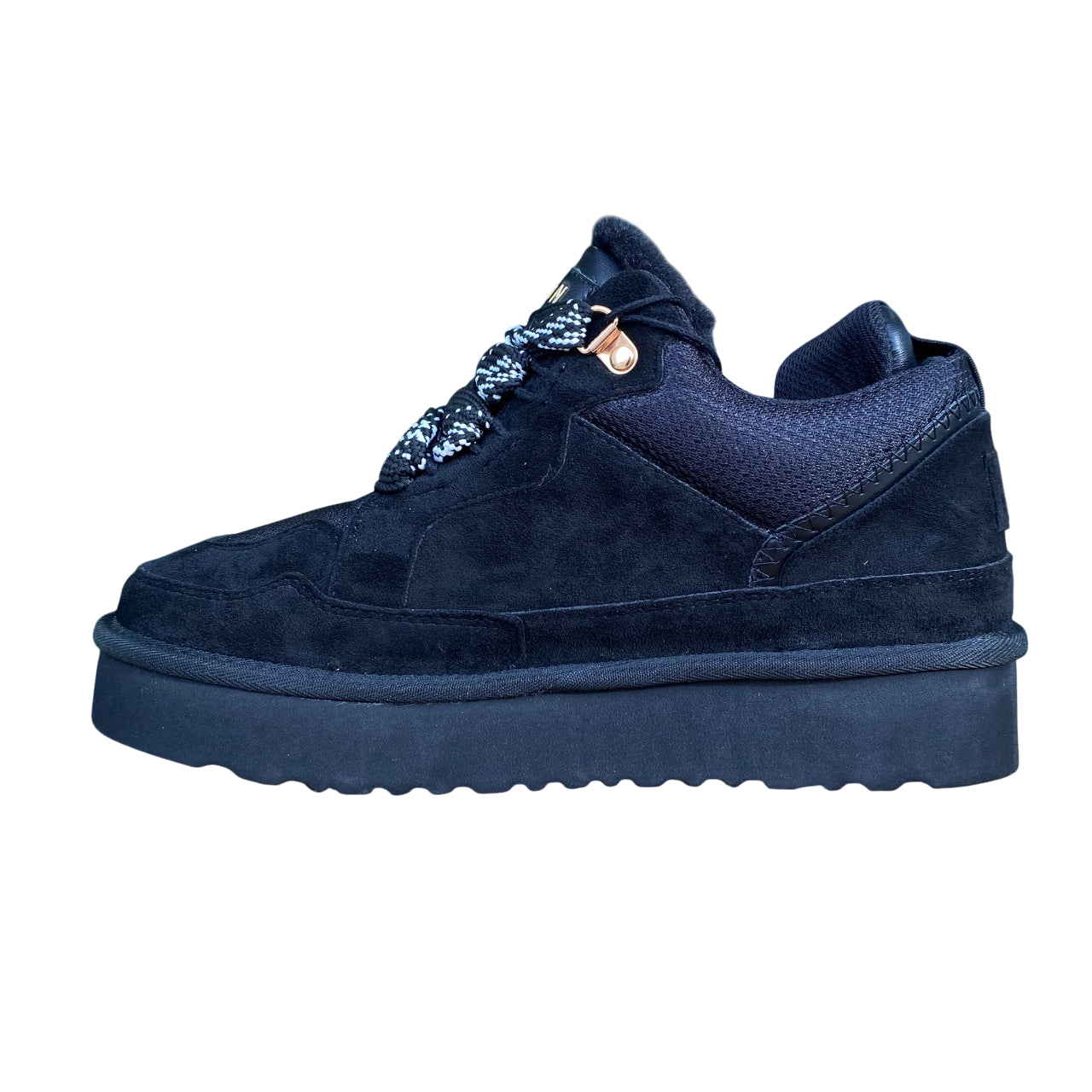 Scarpa Icon donna IC05330SD nero, eco-pelle e pelliccia interna. Sneakers calde, fondo antiscivolo