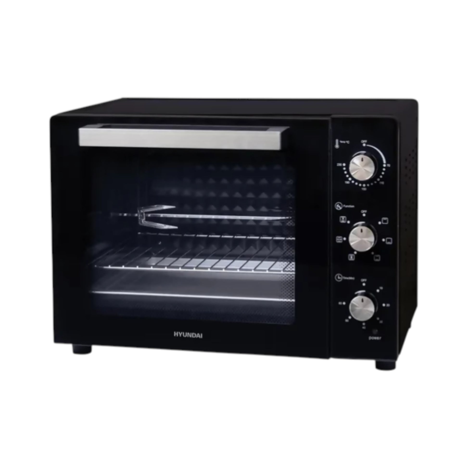 Forno Elettrico Hyundai 60L 1900W Ventilato 6 Modalità Girarrosto