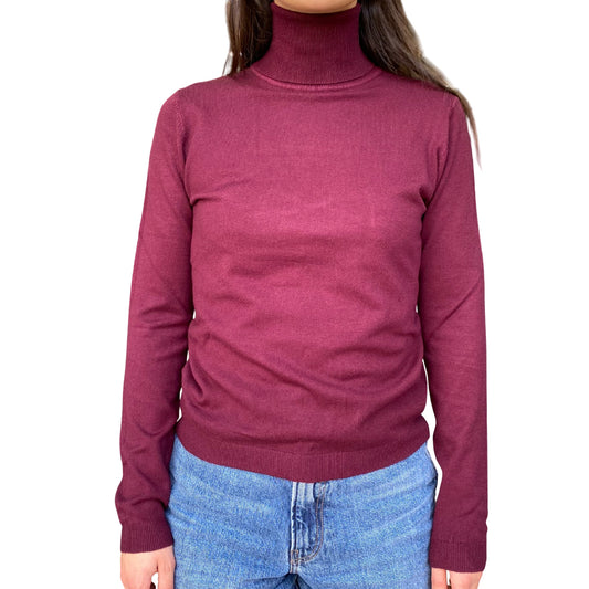 GRIFFAI Maglia Dolcevita da Donna DGF5551 Melanzana