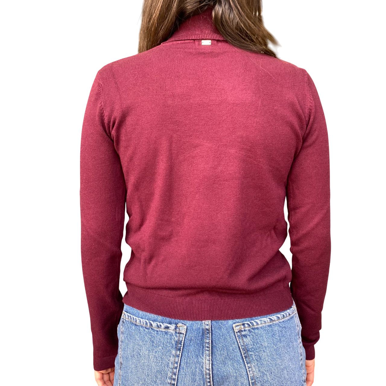 GRIFFAI Maglia Dolcevita da Donna DGF5551 Melanzana - retro