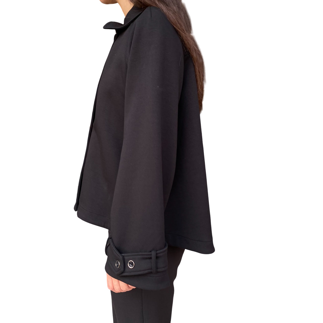 Gaudì Caban Donna Doppiopetto Nero 521BD34002 | Giacca in Cotone - lato