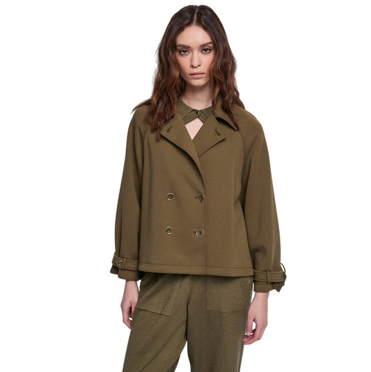 Gaudì Caban Donna Doppiopetto Verde 521BD34002 2502| Giacca in Cotone