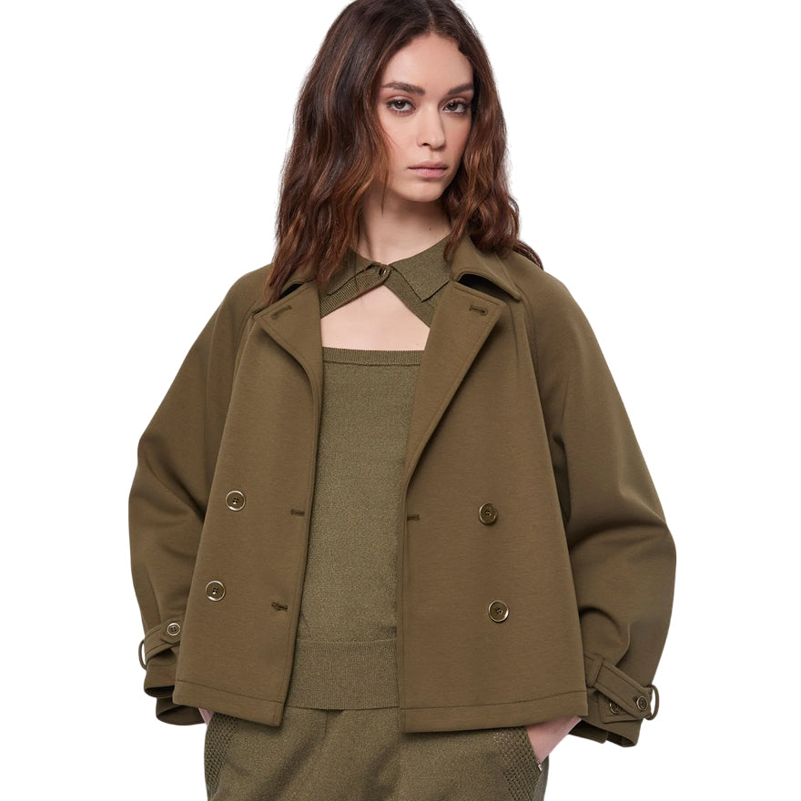 Gaudì Caban Donna Doppiopetto Verde 521BD34002 2502| Giacca in Cotone