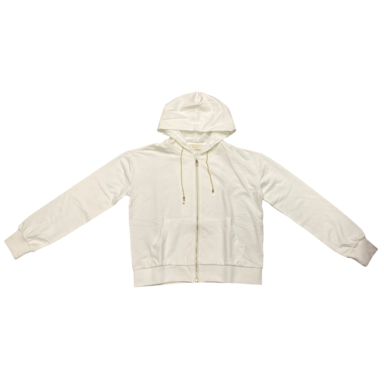 Gaudì Jeans felpa con cappuccio da donna 511BD64001 2101 bianco