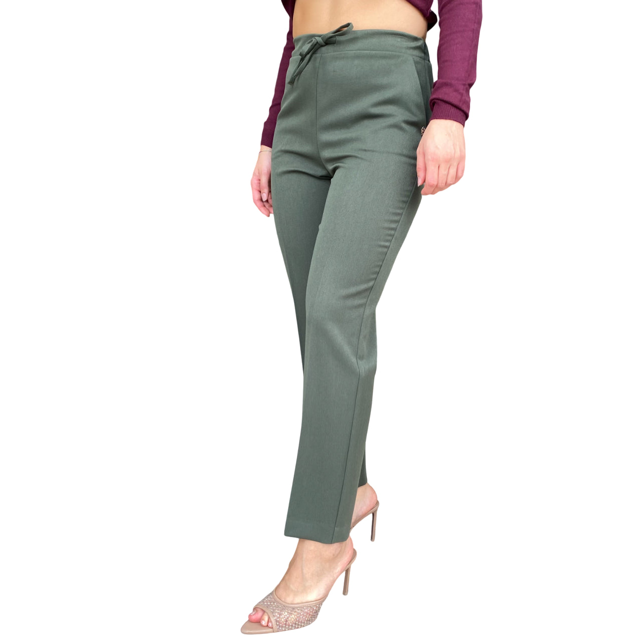 Gaudì Pantalone Donna con Laccetto Verde 521DB25030 2502