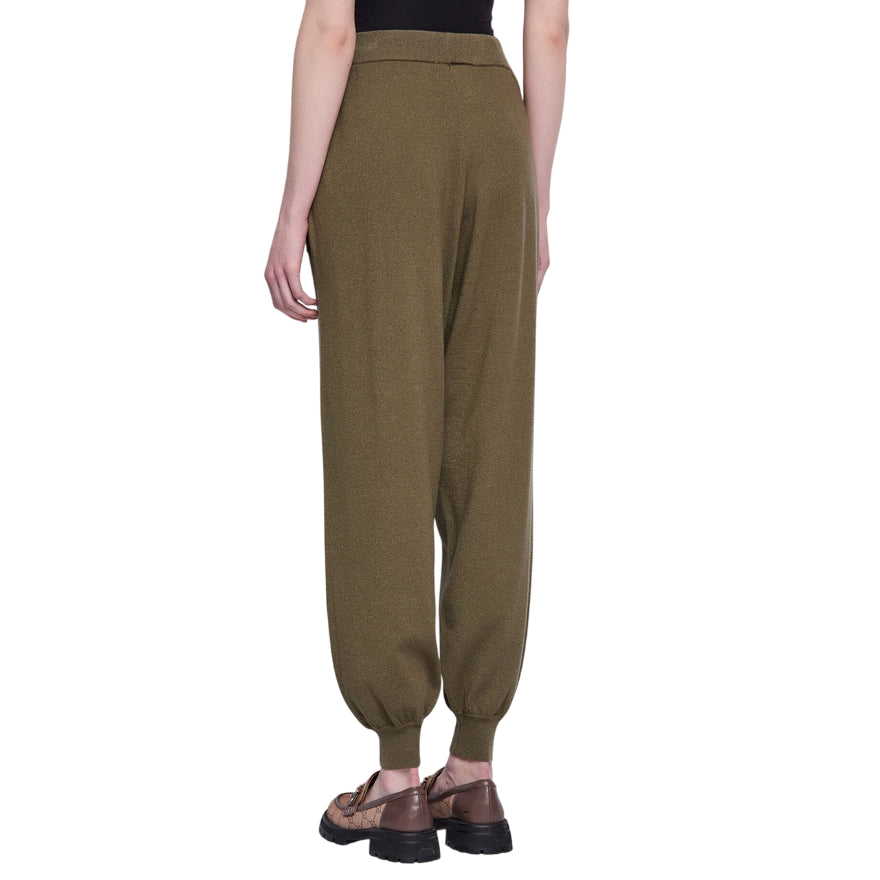 Gaudì Pantaloni 521BD23002 2502 Verde: Pantaloni Donna Lurex con Coulisse - posteriore