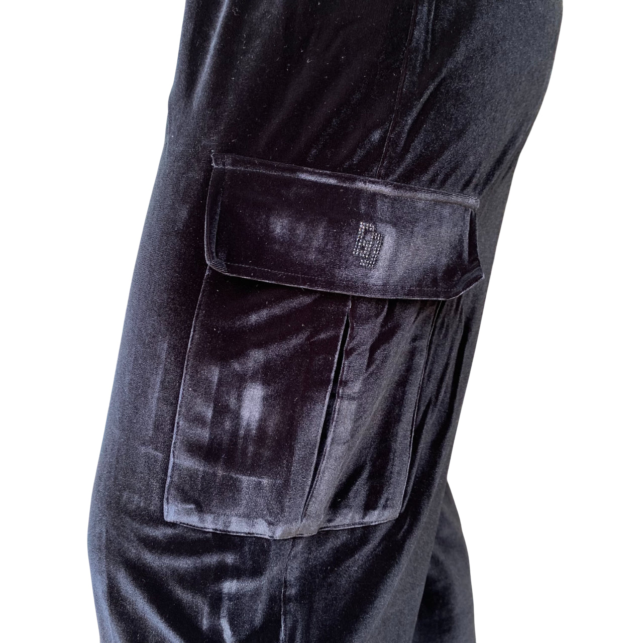 Gaudì Pantaloni Donna Ciniglia con Tasche Cargo 521BD24006 Nero | Pantaloni sportivi