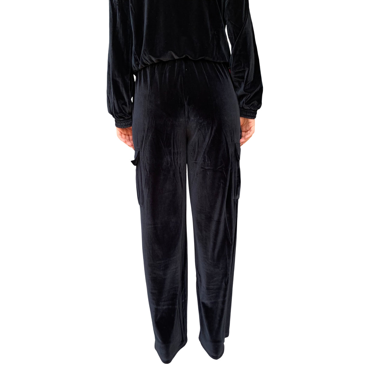 Gaudì Pantaloni Donna Ciniglia con Tasche Cargo 521BD24006 Nero | Pantaloni sportivi