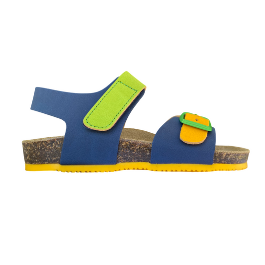 Goldstar sandalo da bambino con plantare anatomico GS845VE mix multicolore