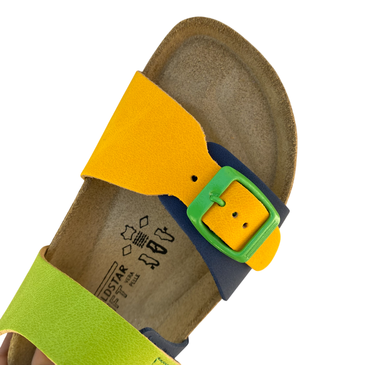 Goldstar sandalo da bambino con plantare anatomico GS845VE mix multicolore