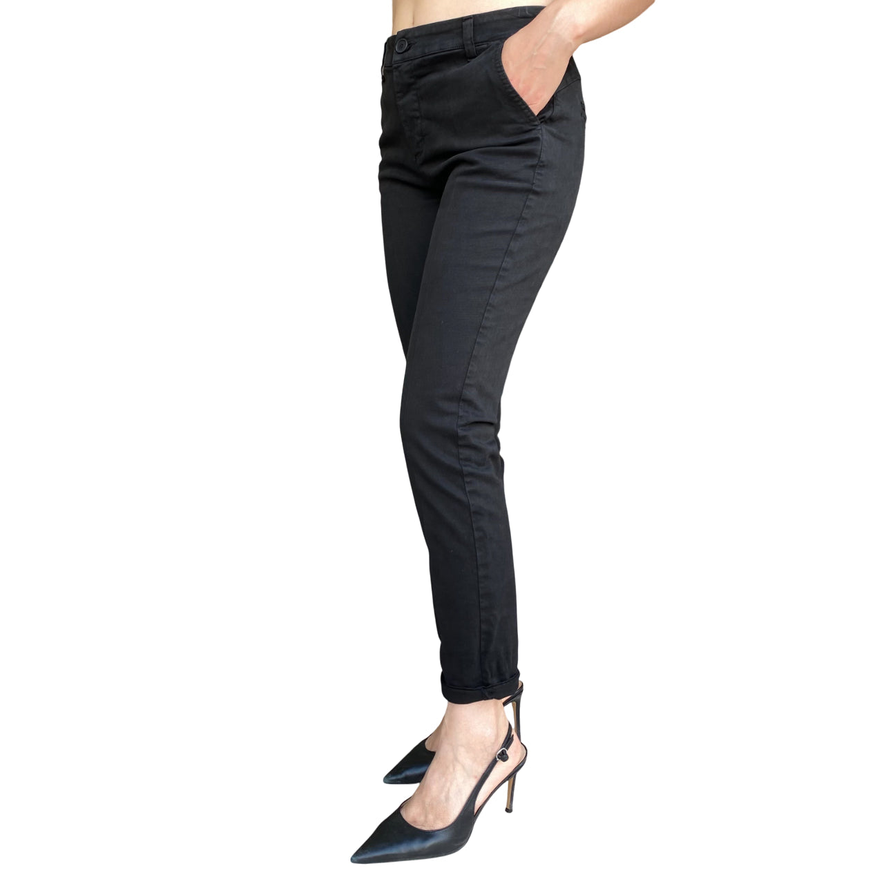 Griffai Pantalone Donna Aurora DGF6000 Nero - laterale