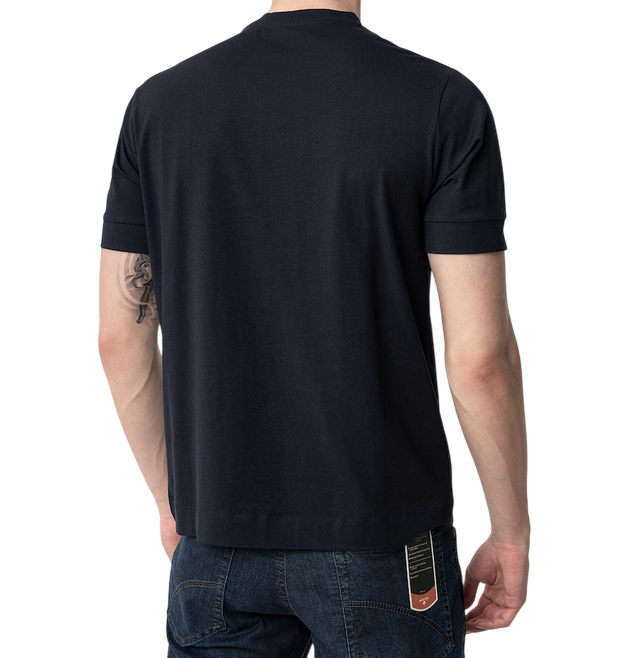 Hamaki-Ho maglietta manica corta da uomo in cotone PE229H nero