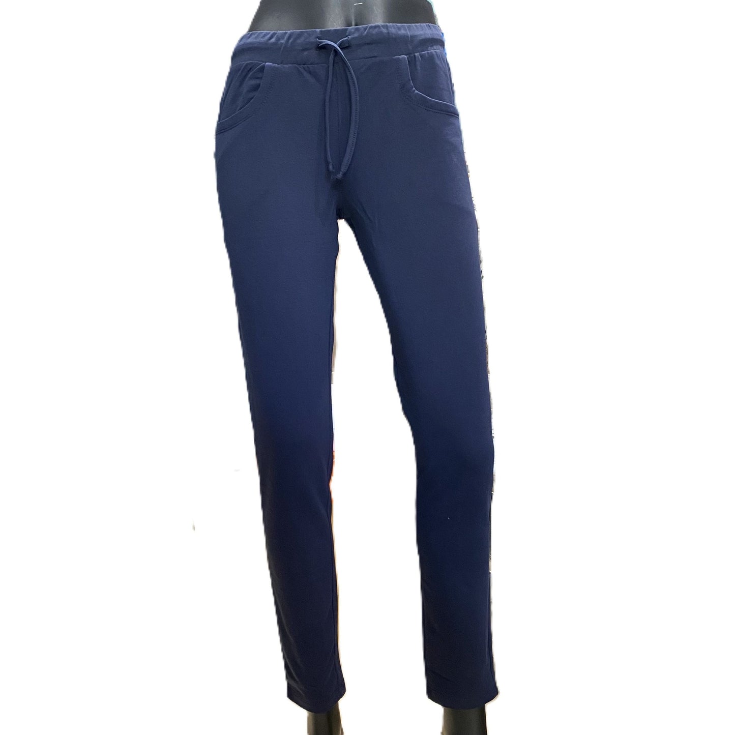 Hangar - Pantalone Donna Z636D+BLU01 Blu Senza Polsino