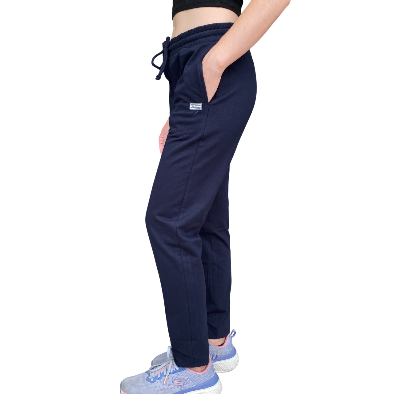 Hangar - Pantalone Donna Z829DBLU01 Blu in Felpa - laterale