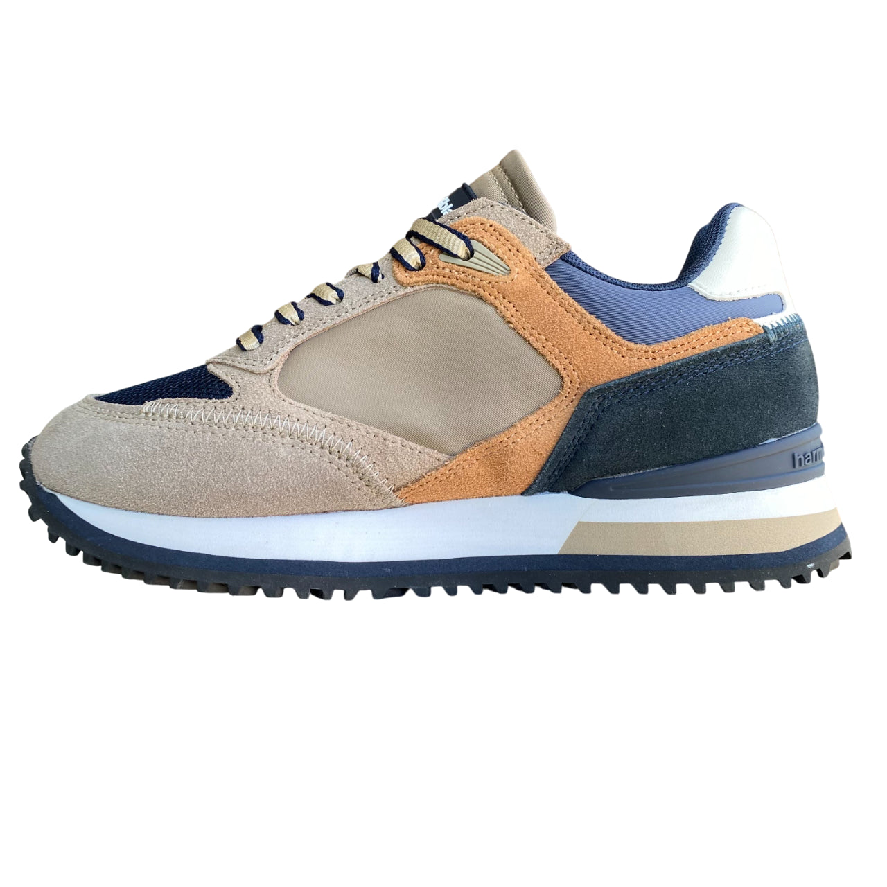 Harmont&Blaine Sneakers Uomo Beige EFM252.040.A60.BN - laterale