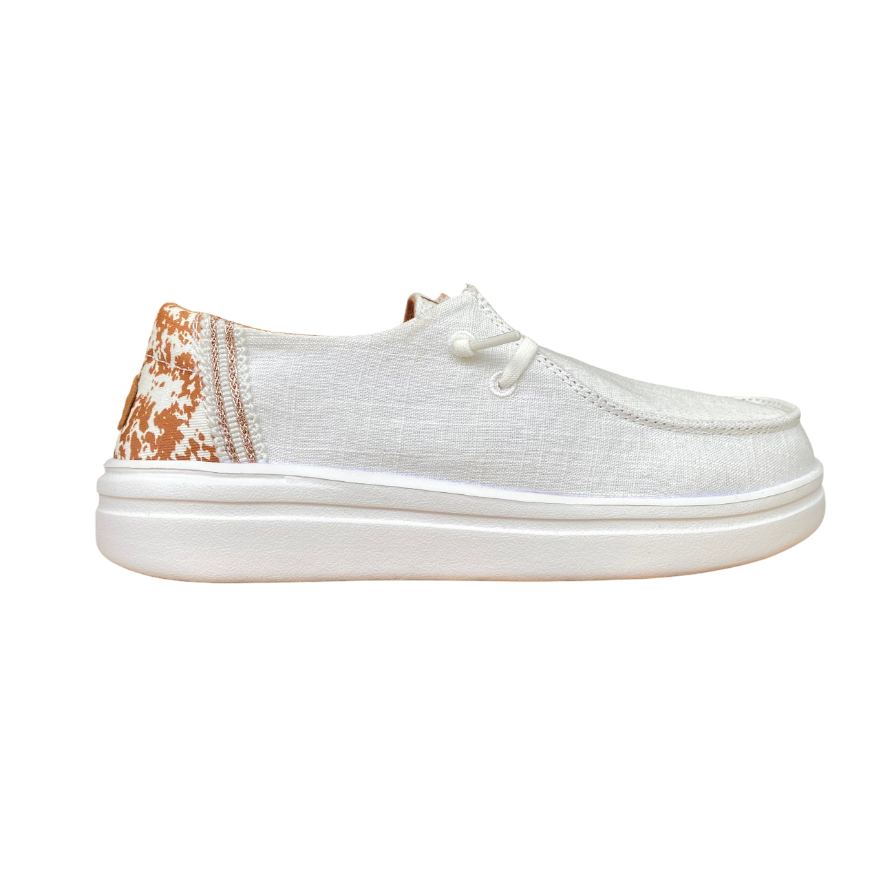 Hey Dude scarpa con tomaia in tela da donna Wendy rise animal 43780-94S bianco-multi