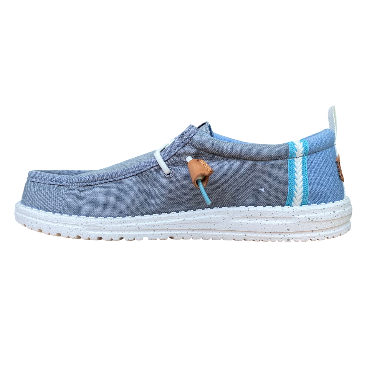 Hey Dude scarpa con tomaia in tessuto da uomo Wally summer linen 43086-1UI grigio-denim