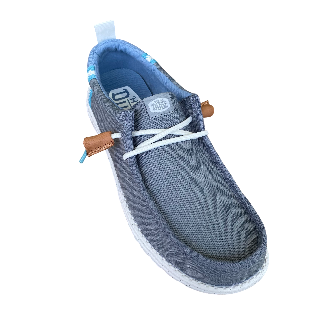 Hey Dude scarpa con tomaia in tessuto da uomo Wally summer linen 43086-1UI grigio-denim