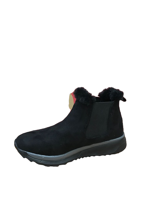 Xti stivaletto da donna in camoscio 48558 black