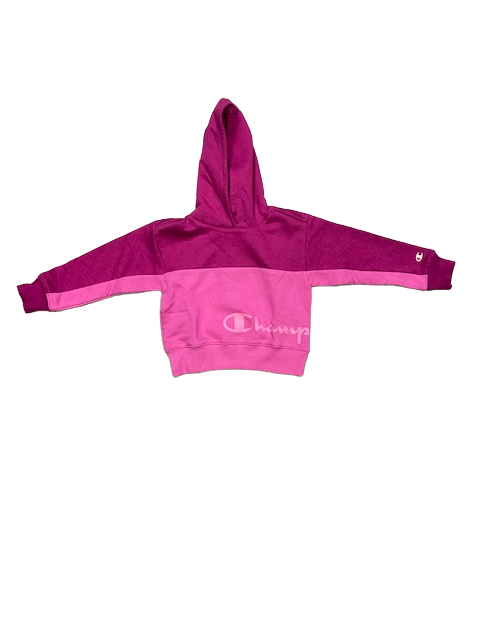 Champion Felpa da ragazza con cappuccio 404513 PS042 AMR/RRO fucsia-rosa