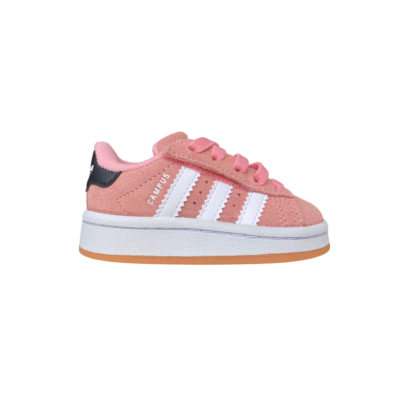 Adidas Originals scarpa sneakers da bambino con strappo e laccio elastico Campus 00s JP5513 rosa-bianco