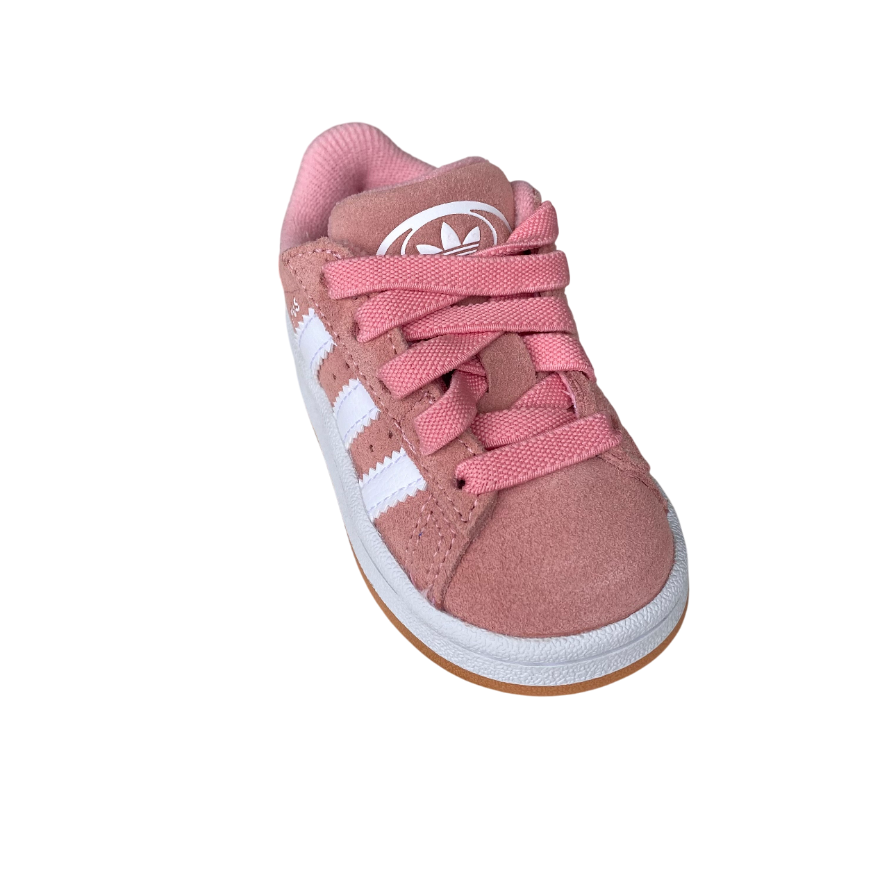 Adidas Originals scarpa sneakers da bambino con strappo e laccio elastico Campus 00s JP5513 rosa-bianco