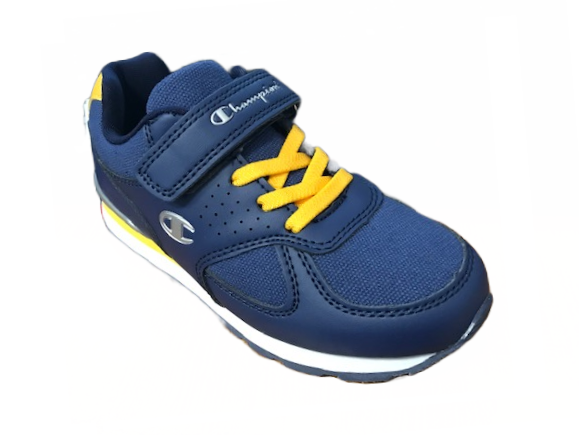 Champion scarpa sneakers da bambino con laccio elastico e strappo Low Cut Erin Canvas S31495 blu