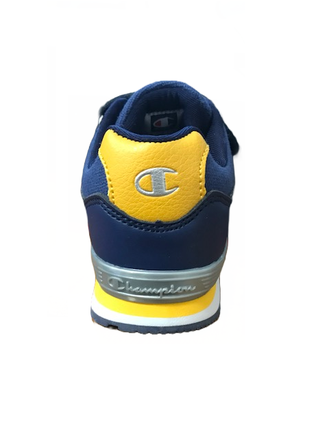 Champion scarpa sneakers da bambino con laccio elastico e strappo Low Cut Erin Canvas S31495 blu
