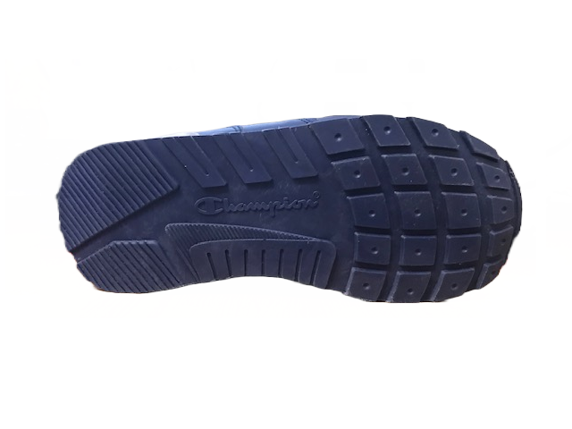 Champion scarpa sneakers da bambino con laccio elastico e strappo Low Cut Erin Canvas S31495 blu