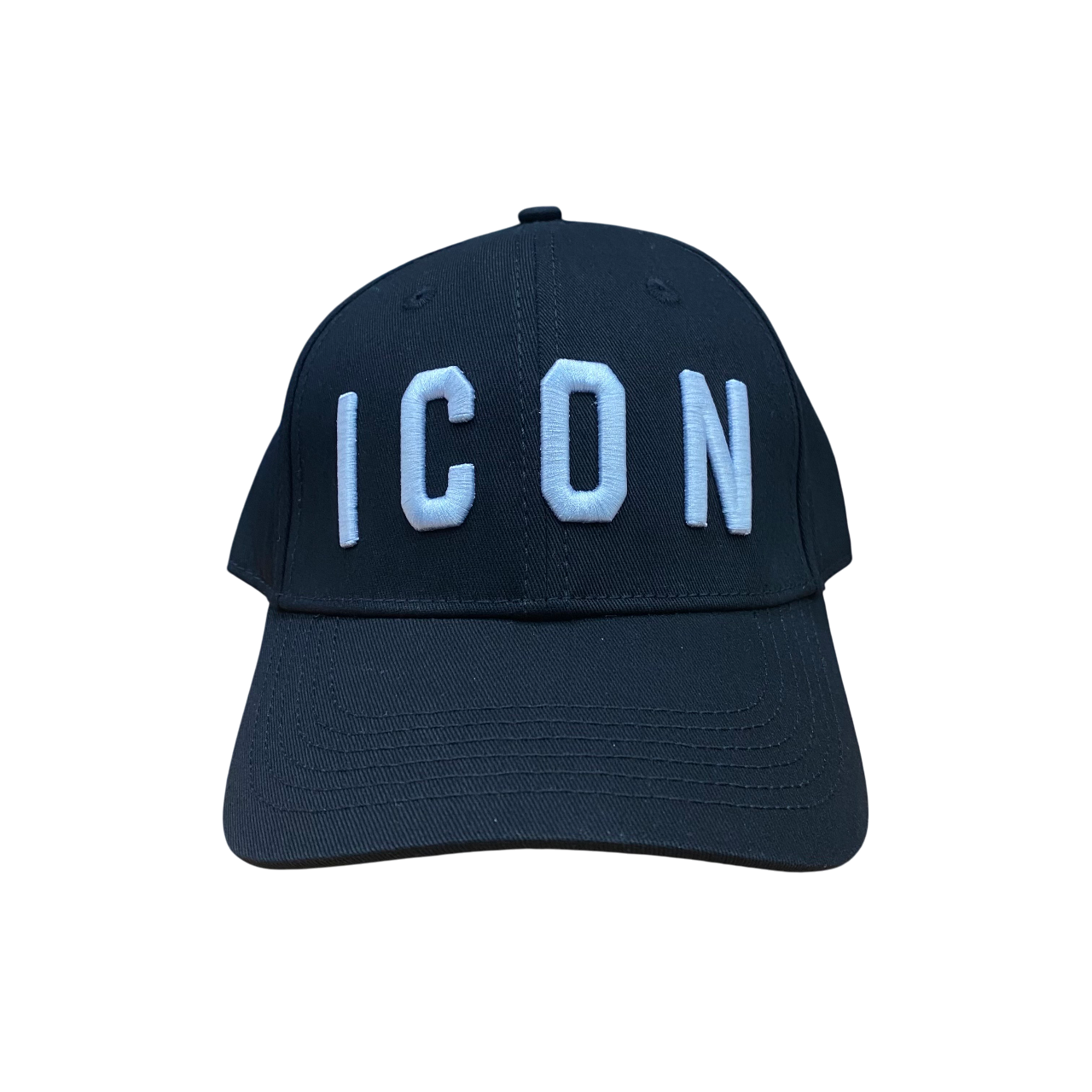 Icon cappellino con visiera curva unisex da adunto con logo ricamato ICXS2S5A049 nero