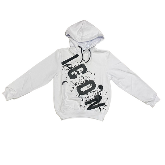 Icon felpa junior con cappuccio con stampa schizzo IBSW00522 bianco