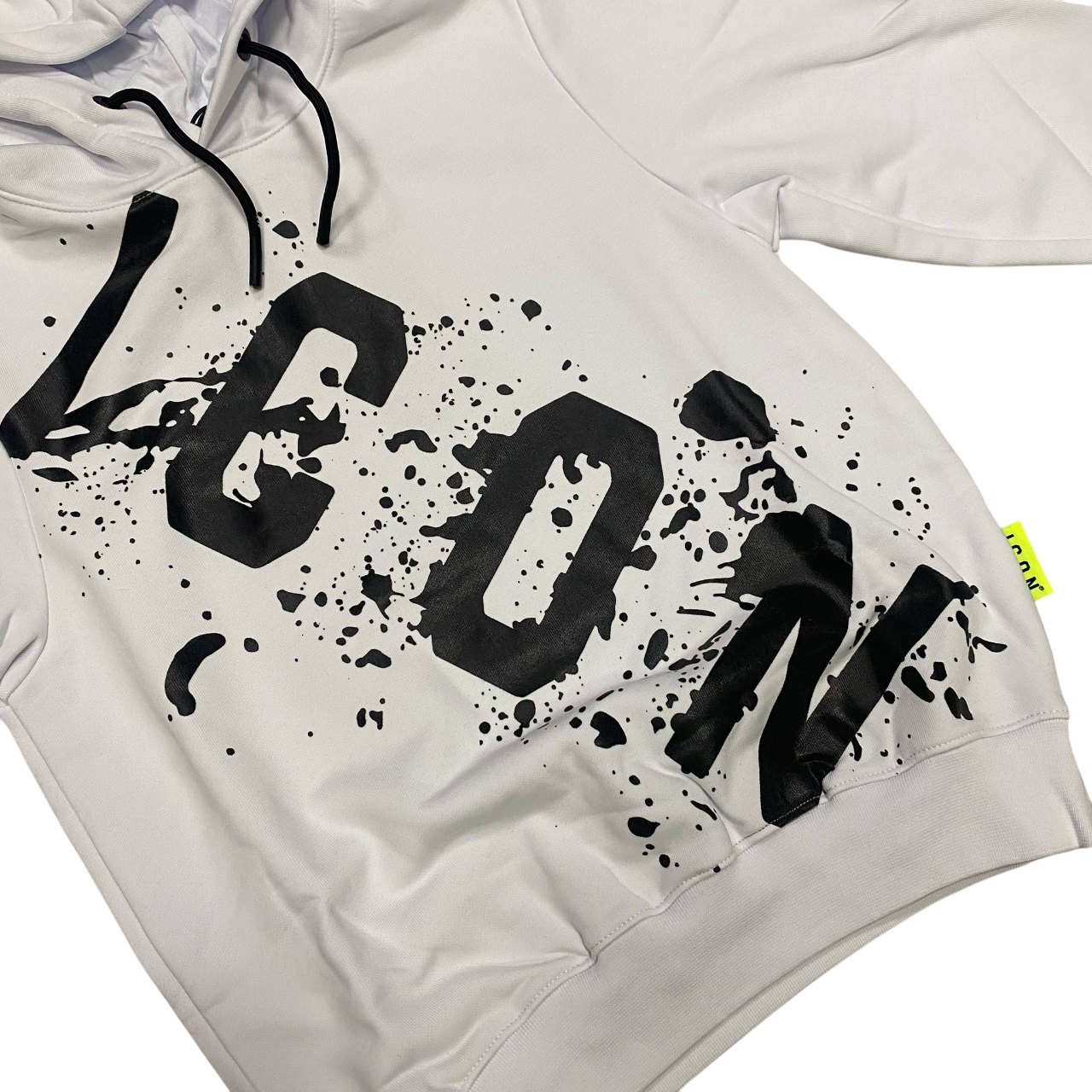 Icon felpa junior con cappuccio con stampa schizzo IBSW00522 bianco