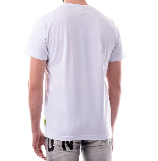 Icon maglietta manica corta da uomo con logo grande ICUS2S5T021 bianco