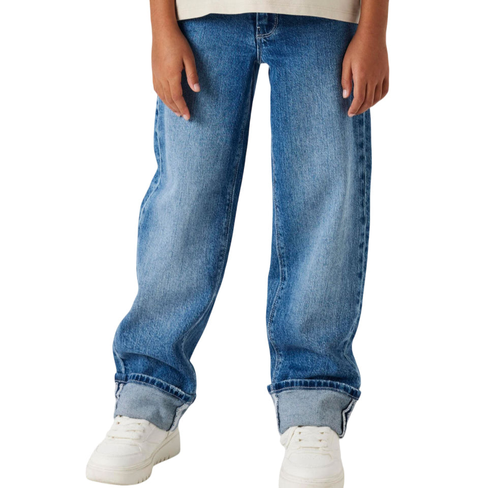 Pantalone jeans Name It Junior 13243087 blu medio, vista frontale su SportiamoWeb.it