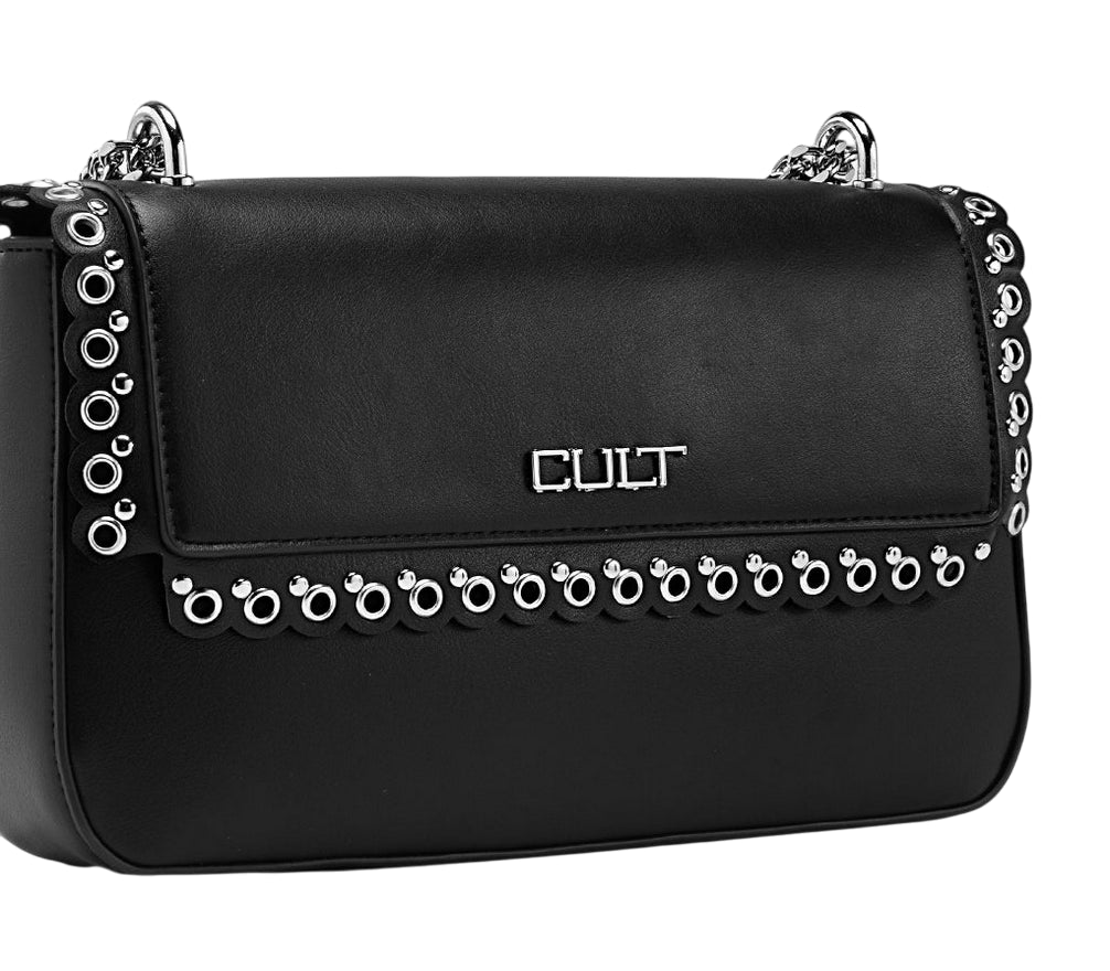 Cult Borsa a Tracolla Yoko Special Nero X4FPWX660022999 – Ecopelle Raffinata con Catena