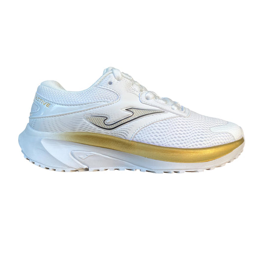 Joma – Scarpa Donna da Corsa RACTLW2502 ACTIVE LADY 2502 Bianco-Oro | Comfort, Ammortizzazione e Stile Moderno