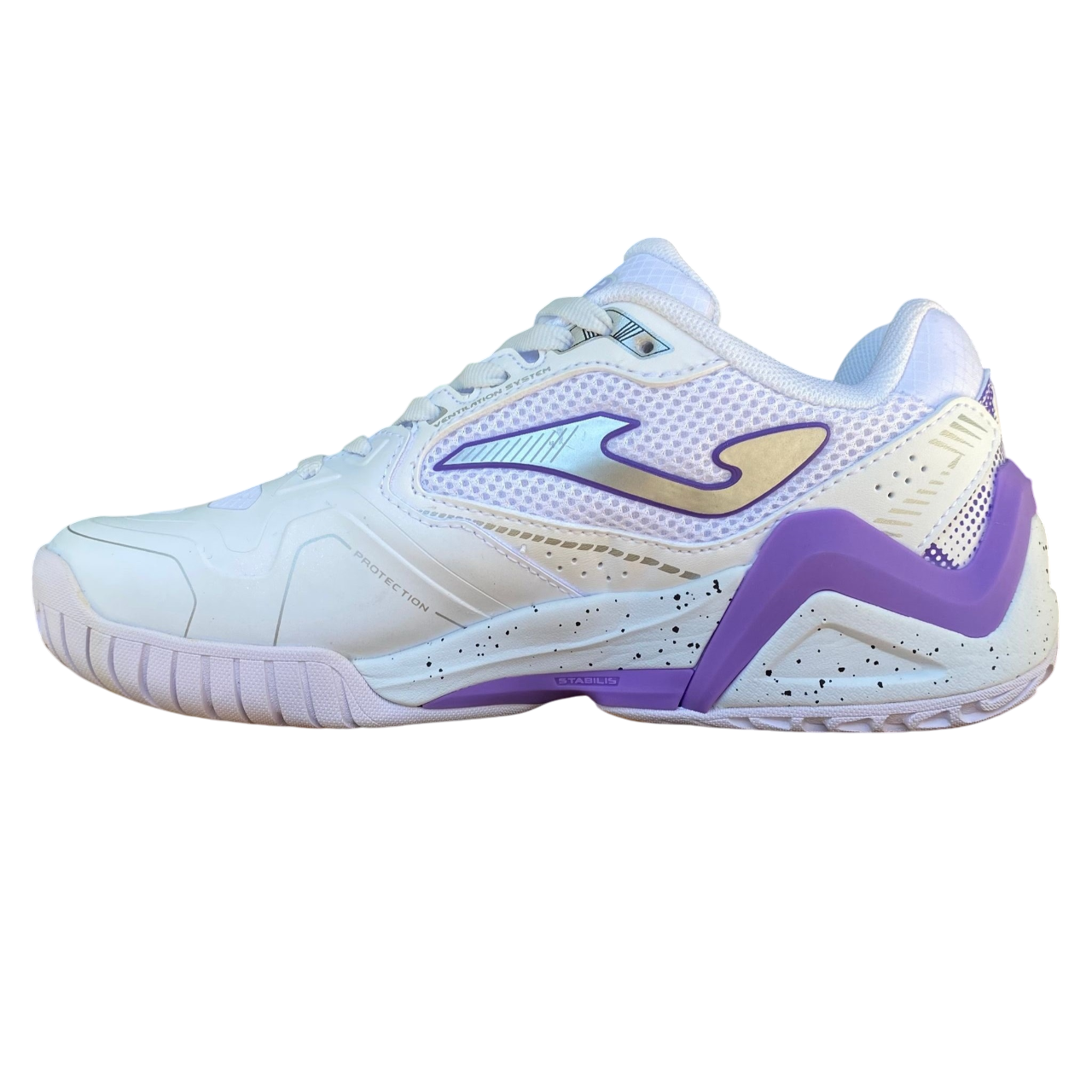 Scarpe da tennis Joma Set Lady 2502 bianche per donna, vista laterale interna