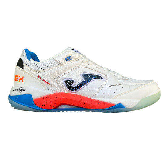 Joma Top Flex Plus 02 TOUW2502IN Scarpe Calcetto Professionali Bianche Vista Laterale