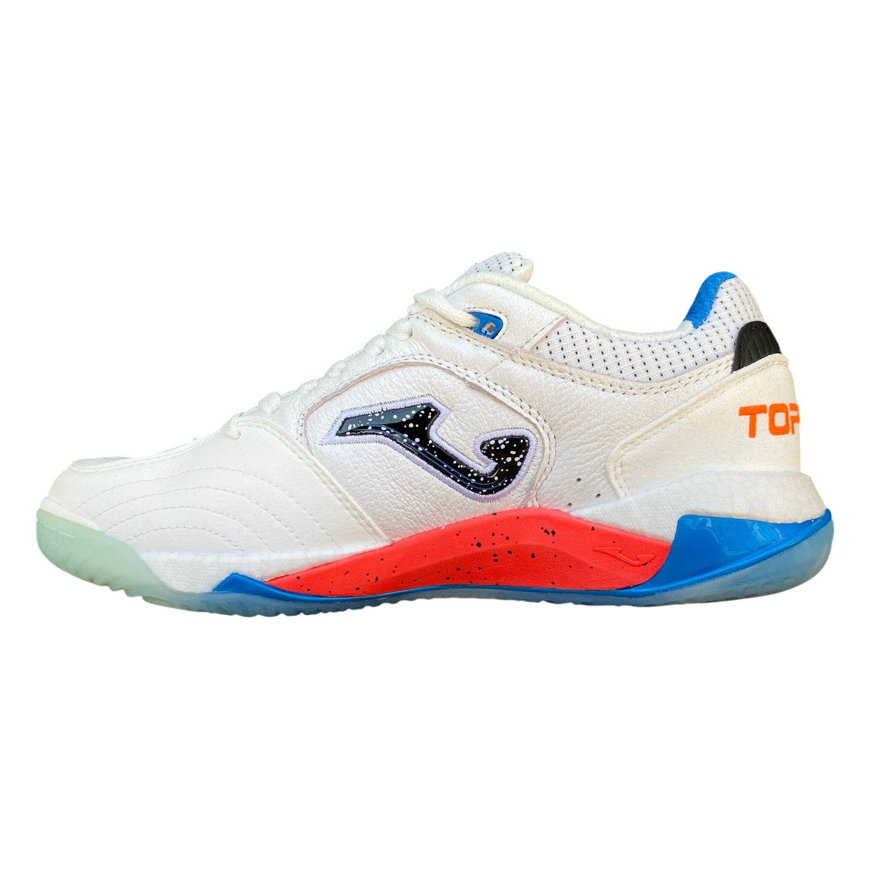 Joma Top Flex Plus 02 TOUW2502IN Scarpe Calcetto Professionali Bianche Vista Laterale Interno