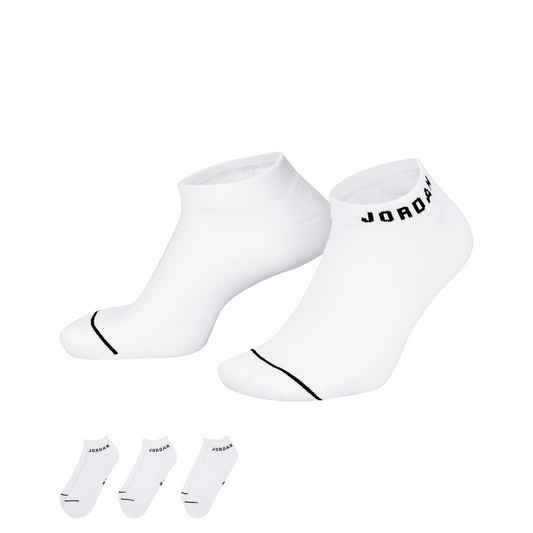 Jordan confezione da 3 paia di calze basse unisex DX9656-100 bianco
