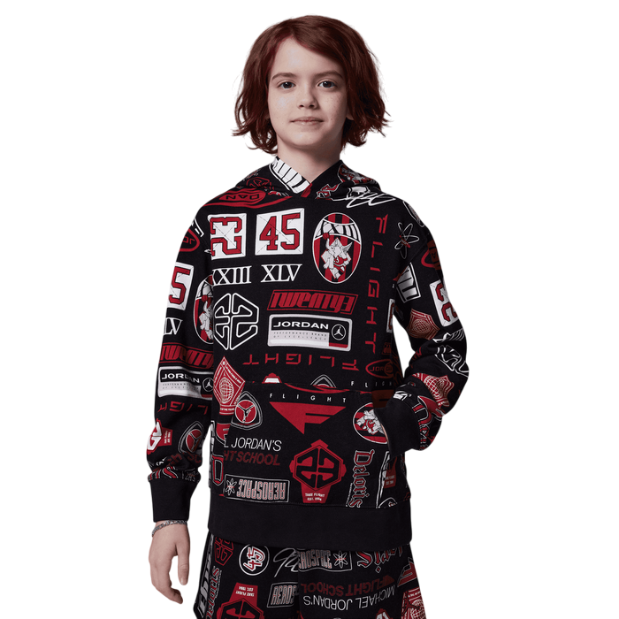 Jordan felpa con cappuccio junior Essentials 95D741-023 nero