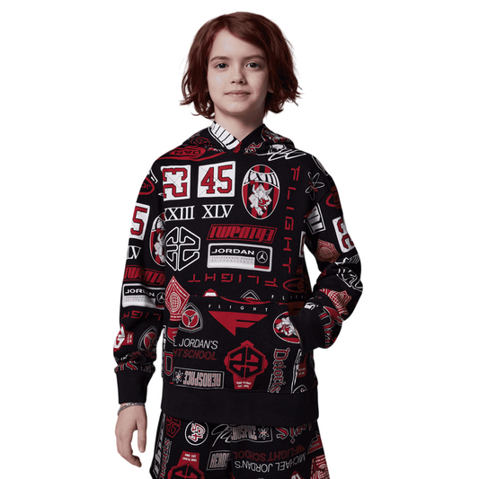 Jordan felpa con cappuccio junior Essentials 95D741-023 nero