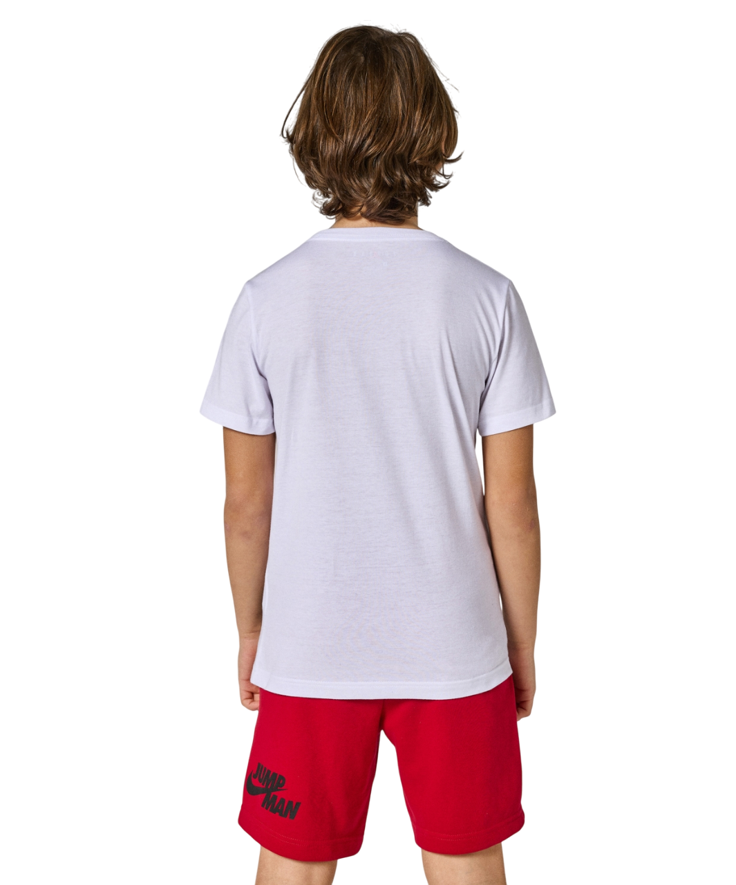 Jordan maglietta manica corta da ragazzo Practice Flight 95A088-001 bianco1