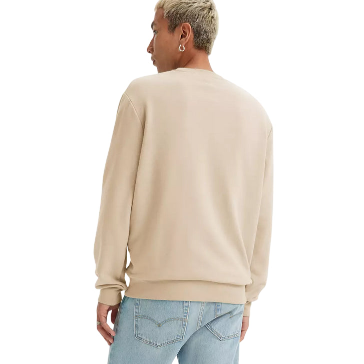 Levi’s – Felpa Uomo New Original Housemark 359090057 Beige | Cotone Better Cotton, Logo Iconico, Comfort Casual Everyday - retro