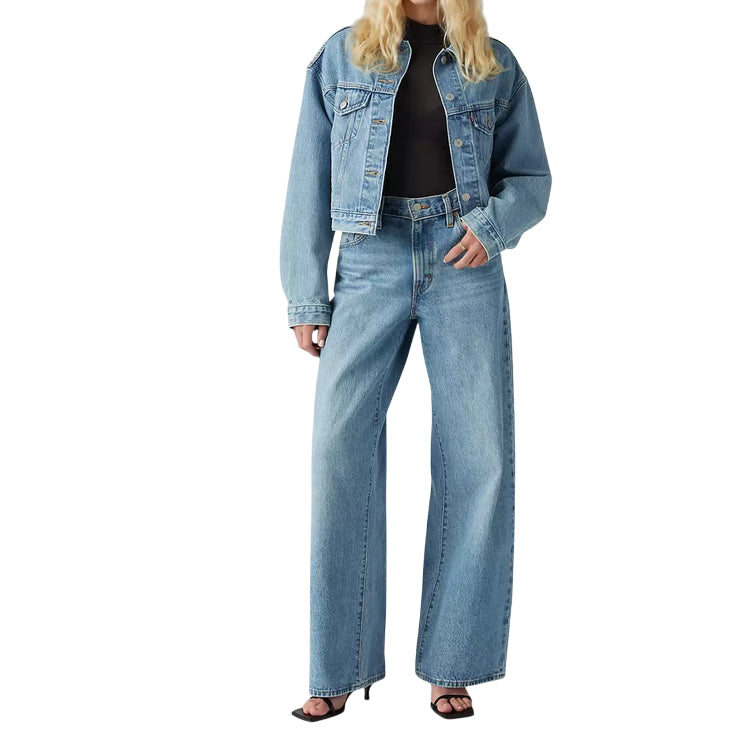 Levi’s Jeans Donna XL Straight A87010004 Blu – Oversize Trendy, Comfort Everyday e Stile Unico